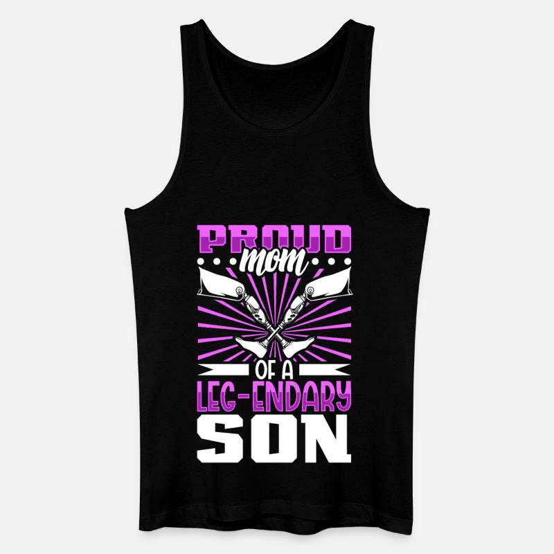 Stolze Mutter - Beinprothese - Männer Bio Tank Top - Schwarz