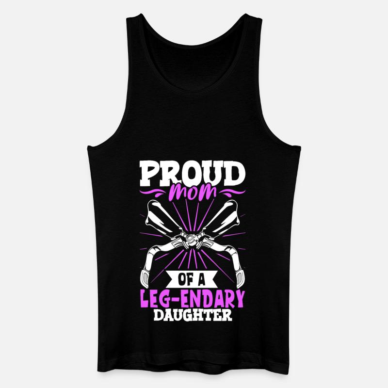Stolze Mutter - Beinprothese - Männer Bio Tank Top - Schwarz