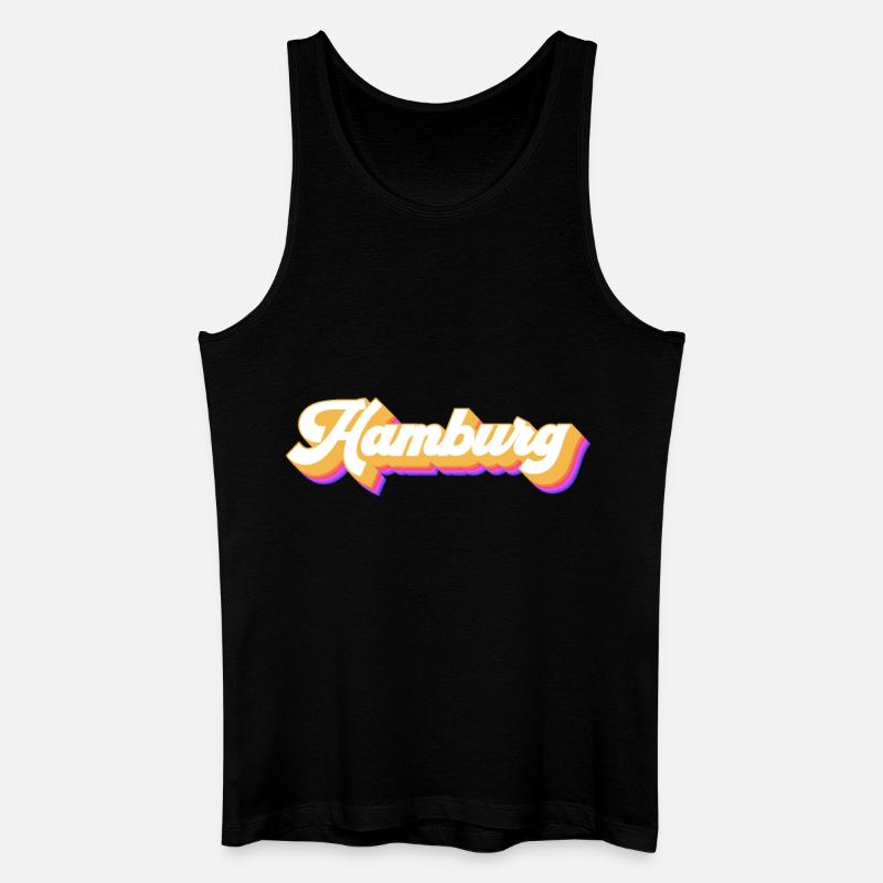 Hamburgerin Hamburger Hamburg - Männer Bio Tank Top - Schwarz