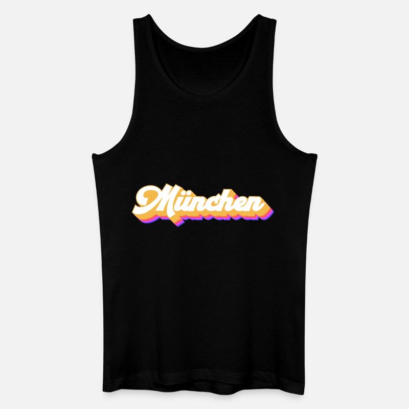 Münchnerin Münchner München - Männer Bio Tank Top - Schwarz