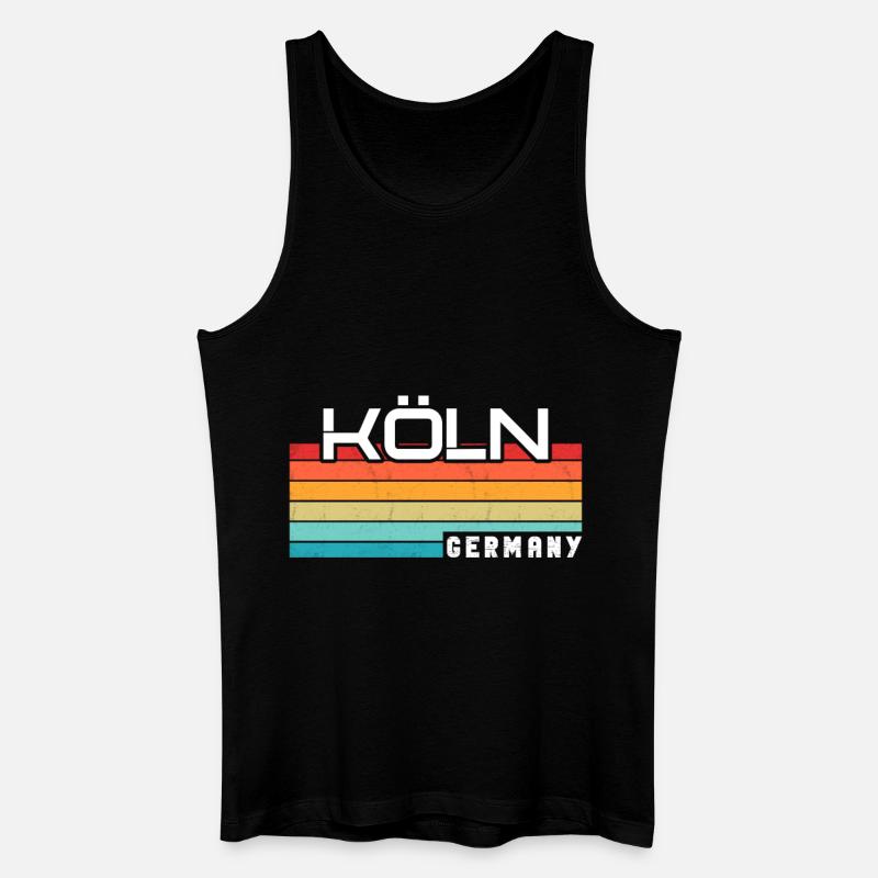 Kölnerin Kölner Köln - Männer Bio Tank Top - Schwarz