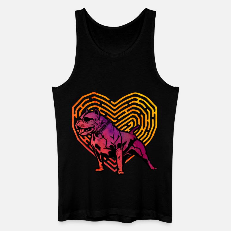 Pitbull - Männer Bio Tank Top - Schwarz