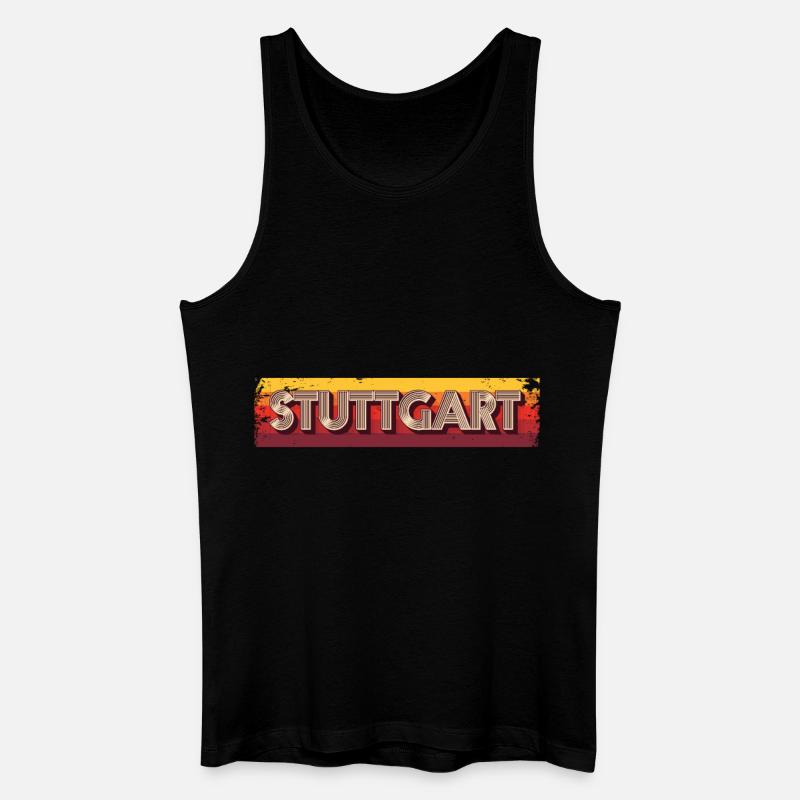Stuttgartererin Stuttgarterer Stuttgarter - Männer Bio Tank Top - Schwarz
