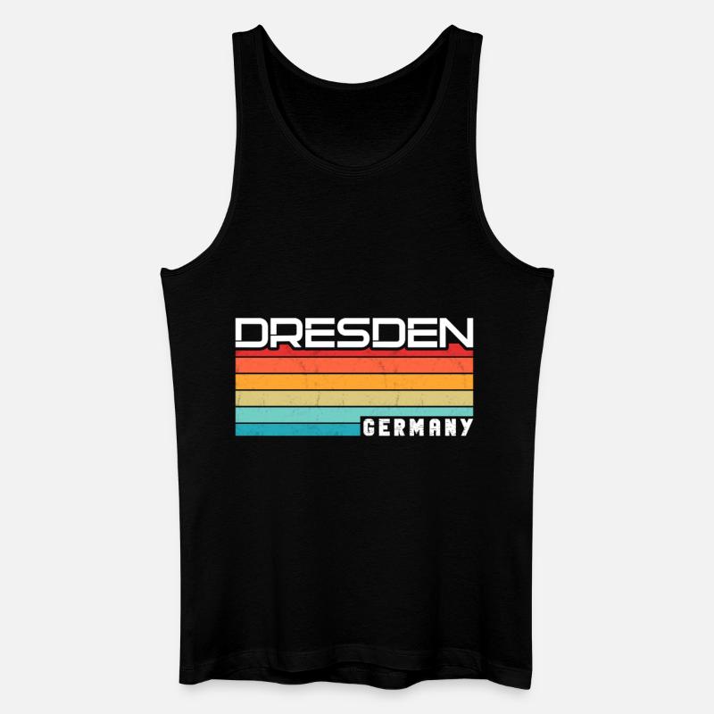 Dresdnerin Dresdner Dresden - Männer Bio Tank Top - Schwarz