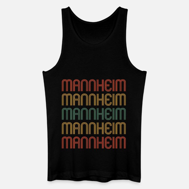 Mannheimerin Mannheimer Mannheim - Männer Bio Tank Top - Schwarz