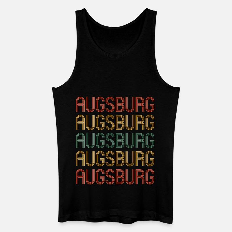 Augsburgerin Augsburger Augsburg - Männer Bio Tank Top - Schwarz