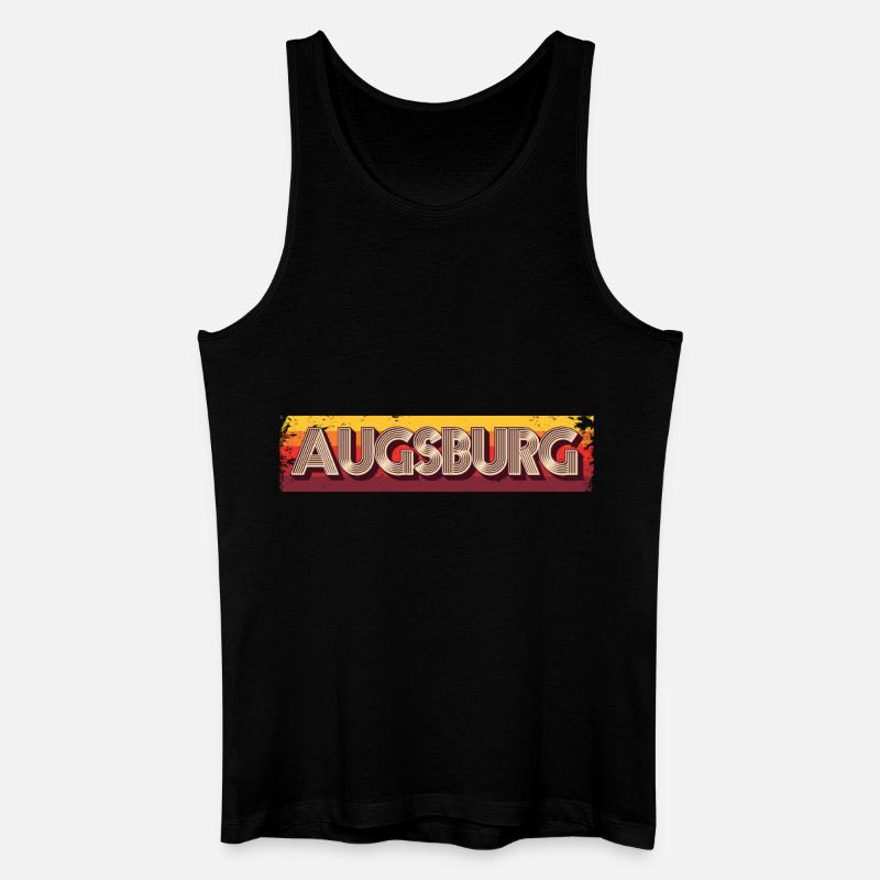 Augsburgerin Augsburger Augsburg - Männer Bio Tank Top - Schwarz