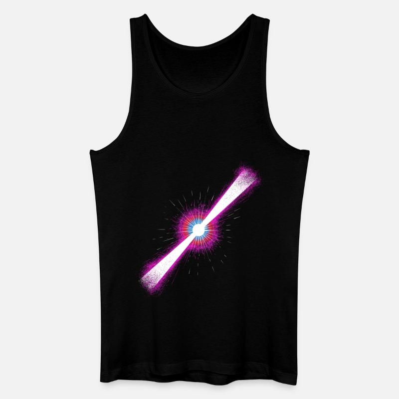 Gammastrahlenblitz - Männer Bio Tank Top - Schwarz