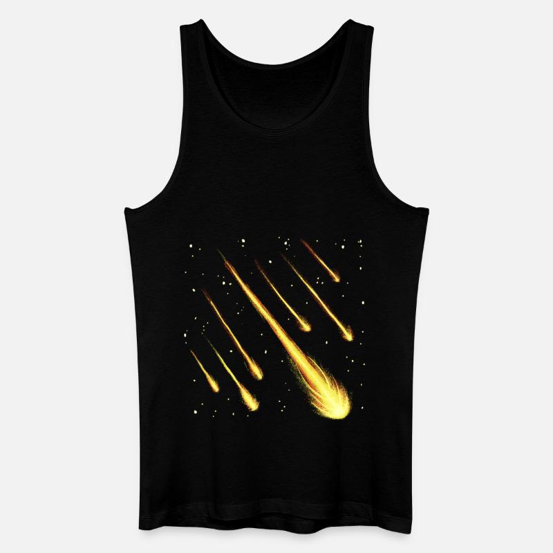 Sternschnuppen - Männer Bio Tank Top - Schwarz