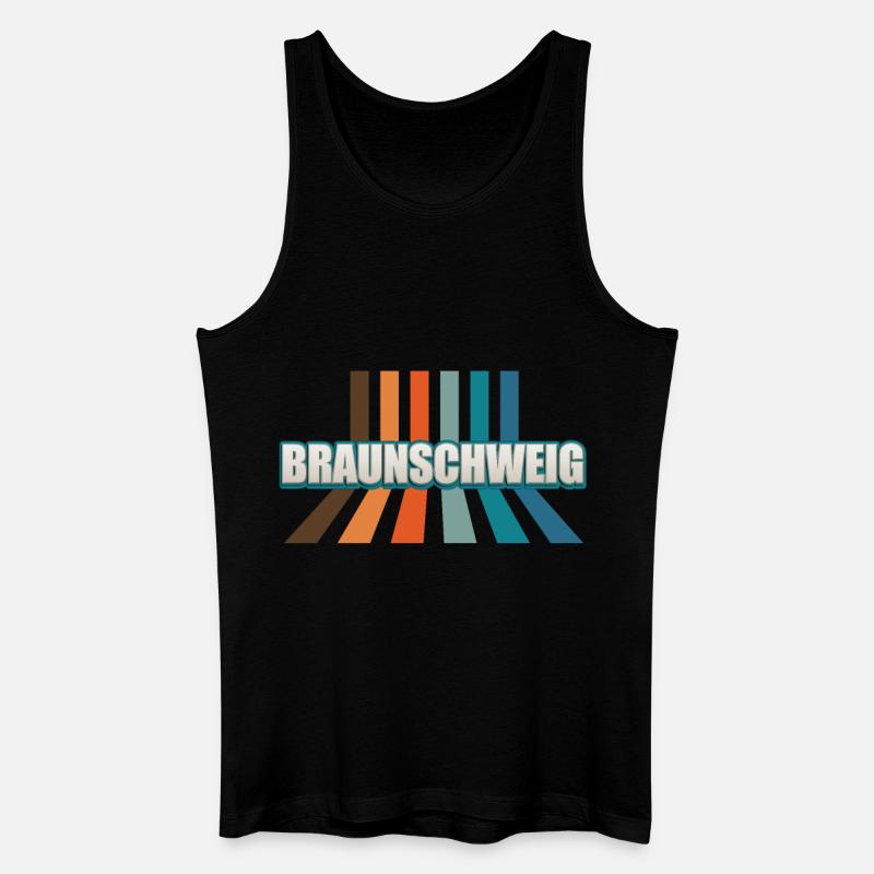 Braunschweigerin Braunschweiger Braunschweig - Männer Bio Tank Top - Schwarz