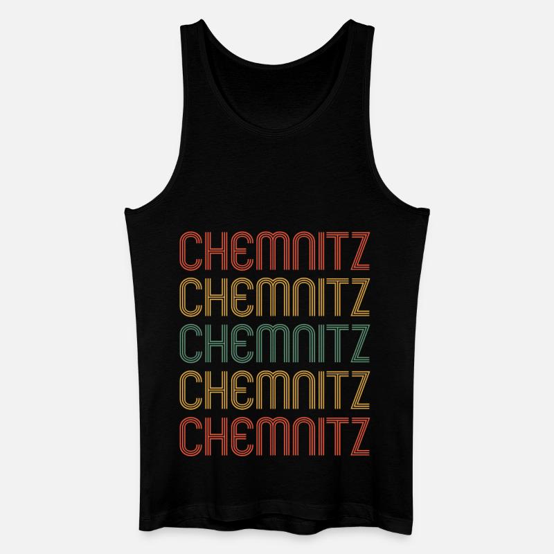 Chemnitzerin Chemnitzer Chemnitz - Männer Bio Tank Top - Schwarz