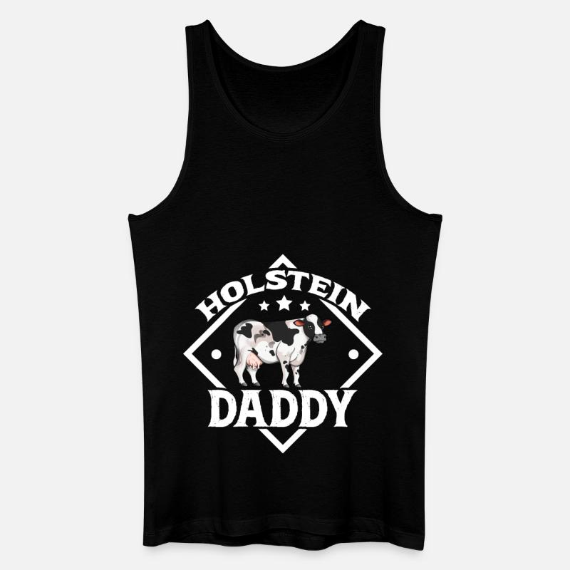 Holstein Daddy - Holstein Beef - Men’s Organic Tank Top - black