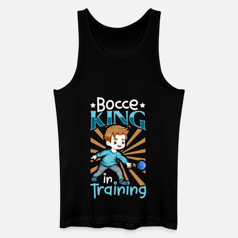 Bocce King in Training - Boccia - Männer Bio Tank Top - Schwarz
