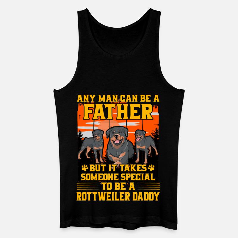 Rottweiler Papa - Débardeur bio Homme - noir