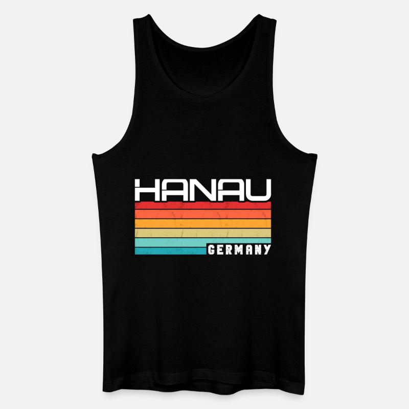 Hanauerin Hanauer Hanau - Männer Bio Tank Top - Schwarz