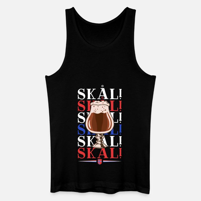 Skal - Norwegen Trinkspruch - Männer Bio Tank Top - Schwarz