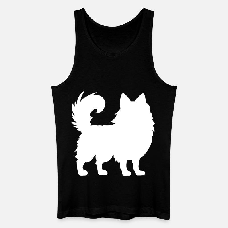 Pomeranian Zwergspitz - Männer Bio Tank Top - Schwarz