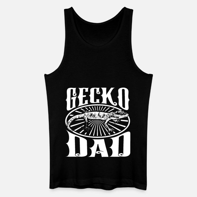 Geckobesitzer - Gecko Papa - Männer Bio Tank Top - Schwarz