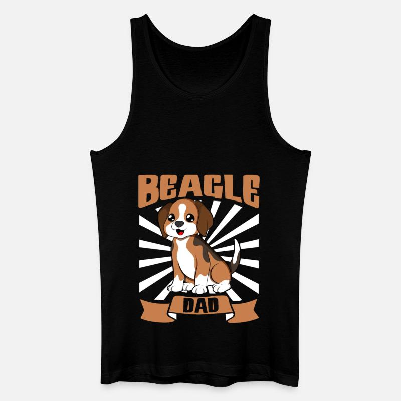 Beagle Dad - Beagle - Männer Bio Tank Top - Schwarz