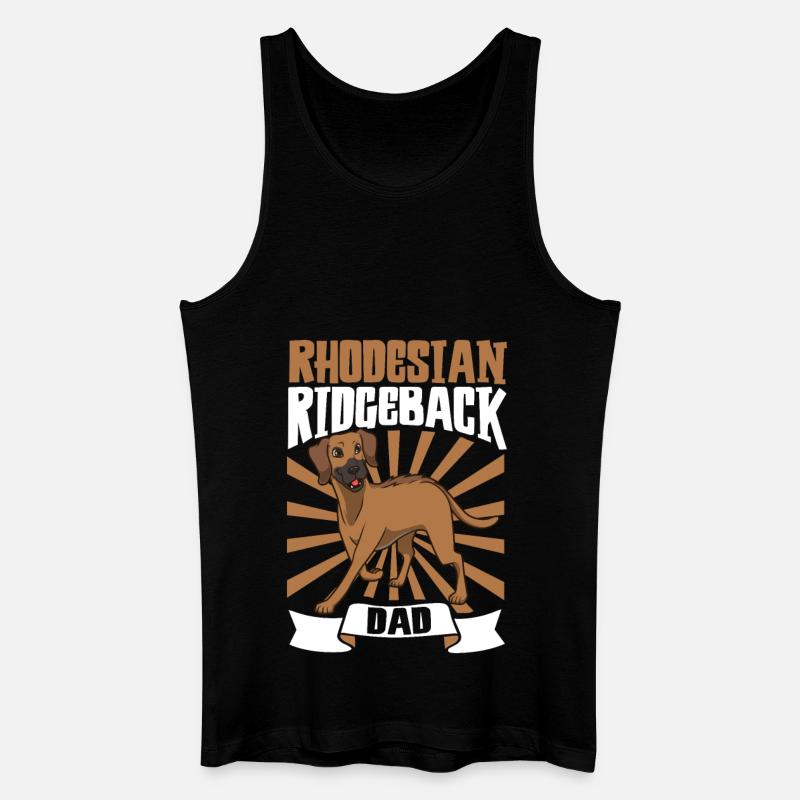 Rhodesian Ridgeback Dad - Rhodesian Ridgeback - Männer Bio Tank Top - Schwarz