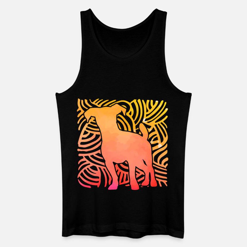 Jack Russell Terrier - Männer Bio Tank Top - Schwarz