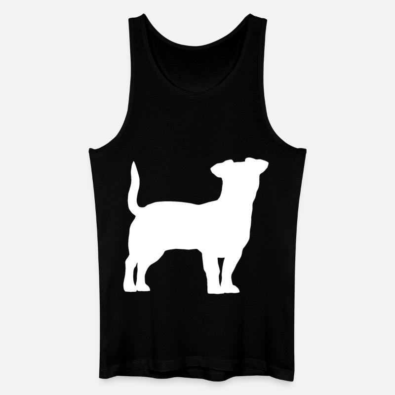 Jack Russell Terrier - Männer Bio Tank Top - Schwarz