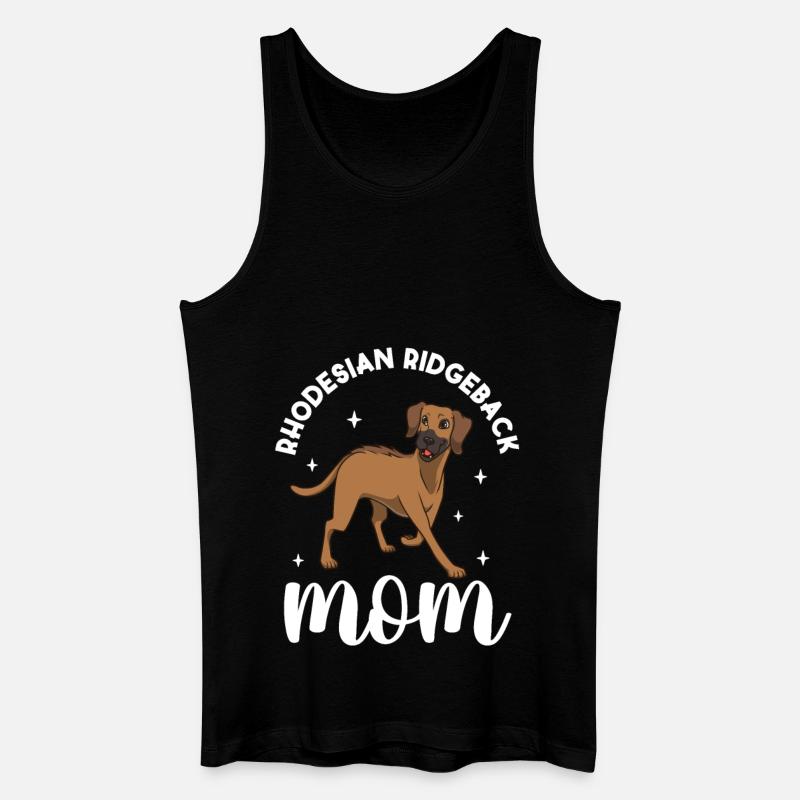 Rhodesian Ridgeback Mom - Rhodesian Ridgeback - Männer Bio Tank Top - Schwarz