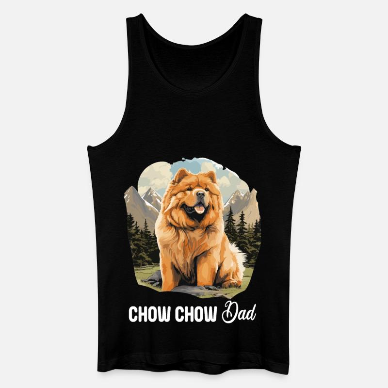 Hund Chow Chow - Männer Bio Tank Top - Schwarz