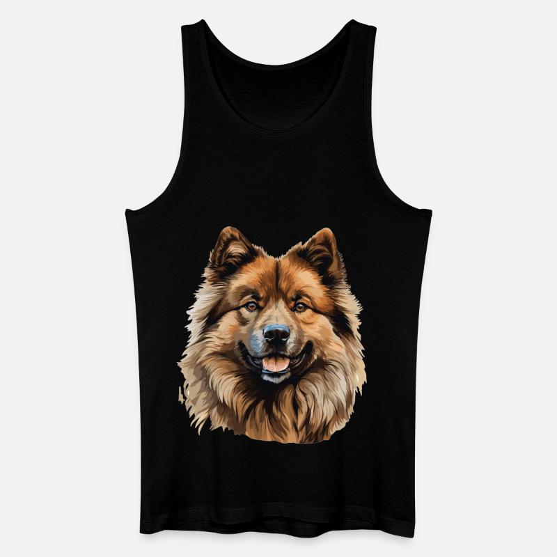 Hund Eurasier - Männer Bio Tank Top - Schwarz