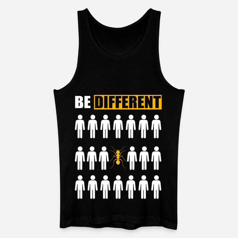 Be Different Ameise - Männer Bio Tank Top - Schwarz