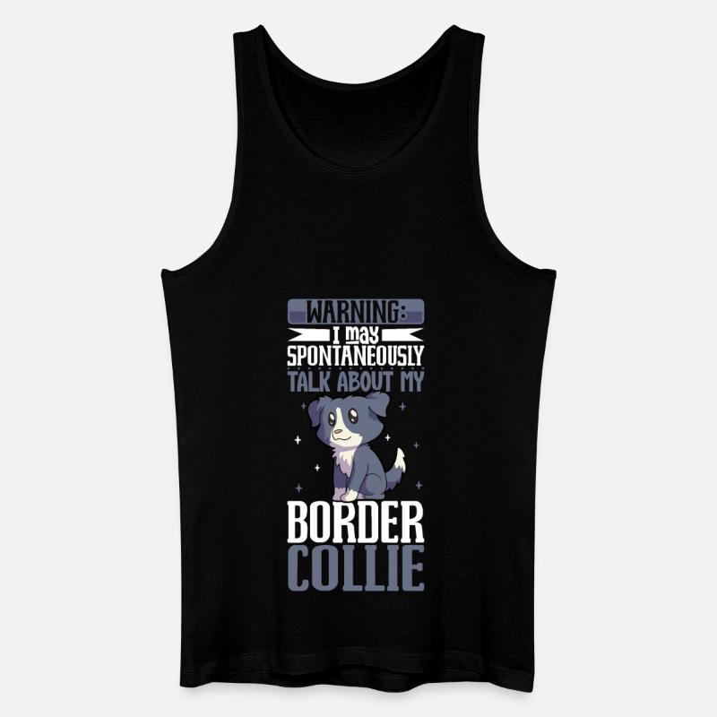 Border Collie Liebhaber - Männer Bio Tank Top - Schwarz