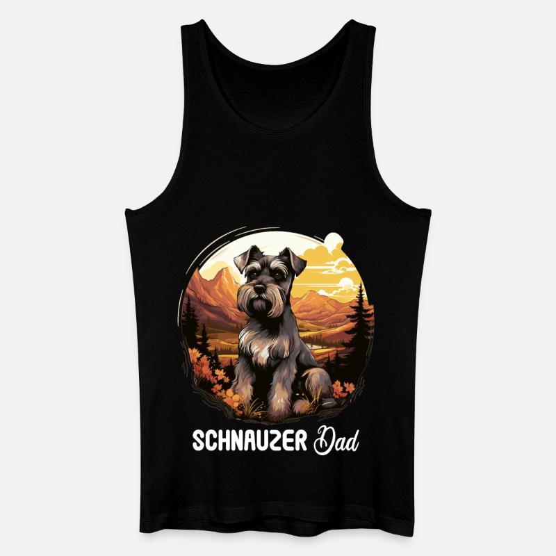Schnauzer - Männer Bio Tank Top - Schwarz