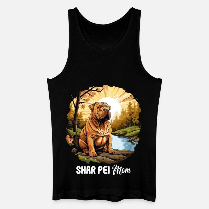 Shar Pei - Männer Bio Tank Top - Schwarz