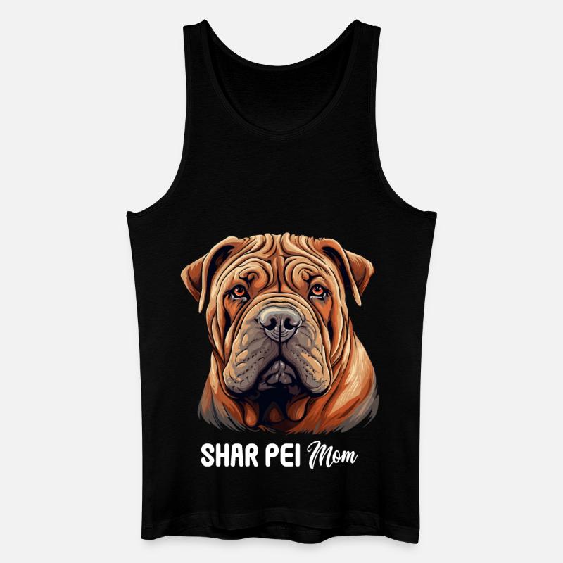 Shar Pei - Männer Bio Tank Top - Schwarz
