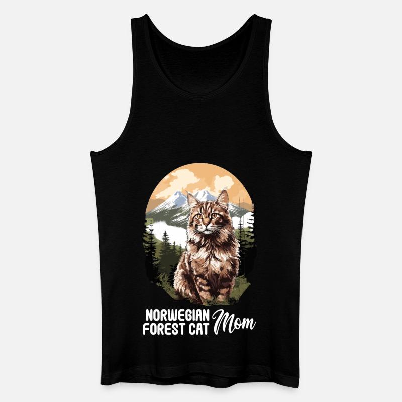 Norwegian Forest Cat - Männer Bio Tank Top - Schwarz