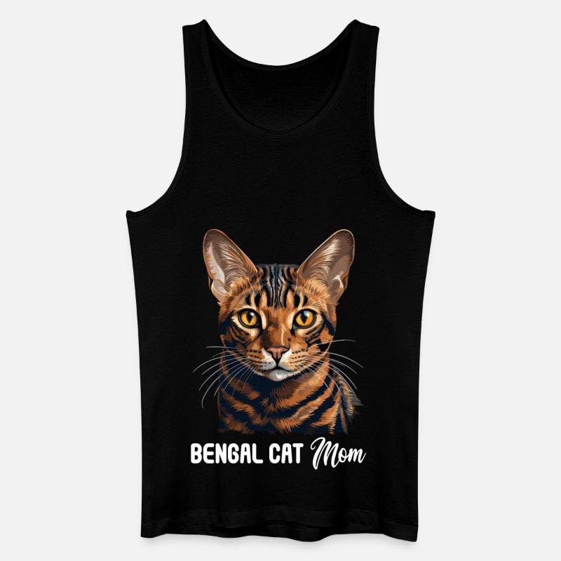 Bengal Cat - Männer Bio Tank Top - Schwarz