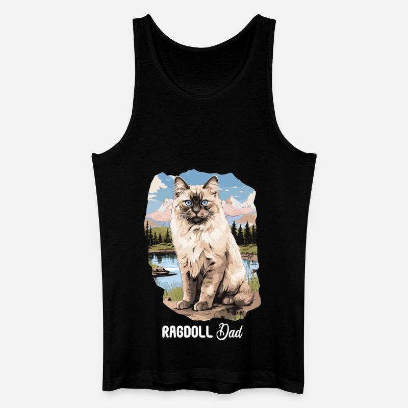 Ragdoll - Männer Bio Tank Top - Schwarz