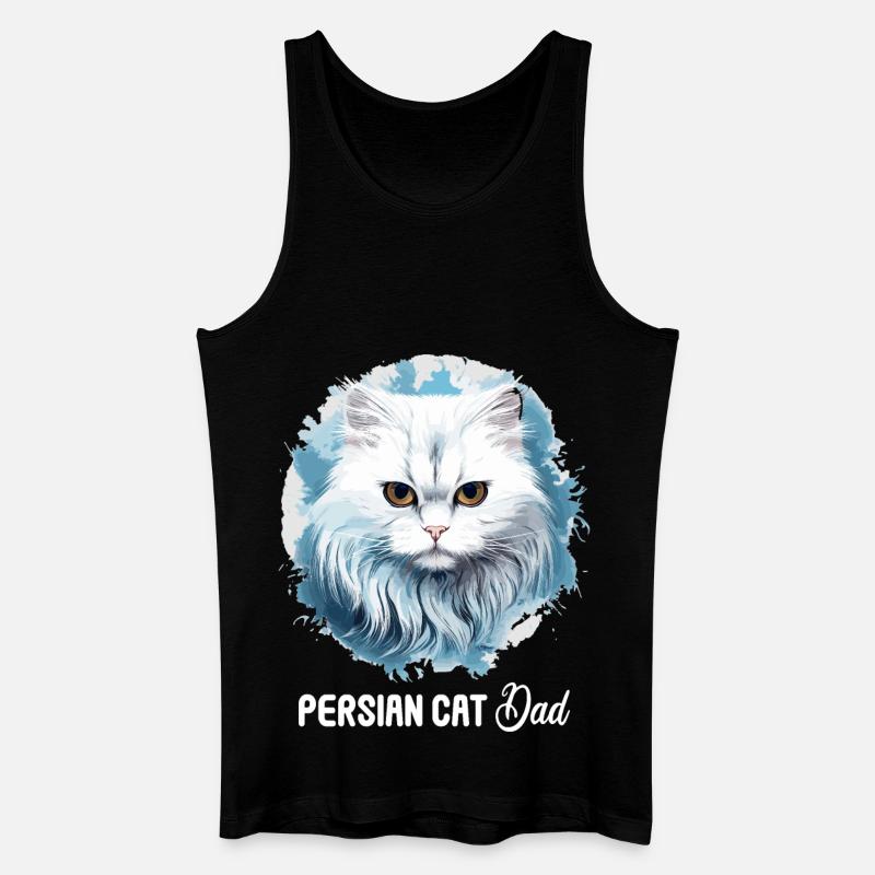 Chat persan Perser Katze - Débardeur bio Homme - noir