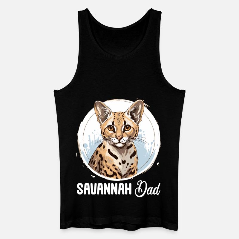 Savannah - Männer Bio Tank Top - Schwarz