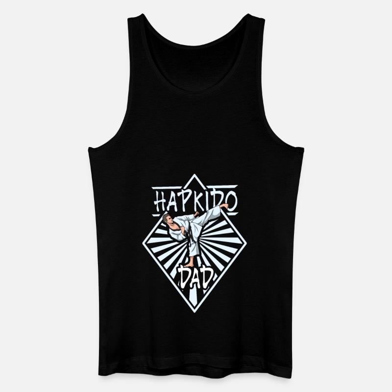 Hapkido Papa - Männer Bio Tank Top - Schwarz