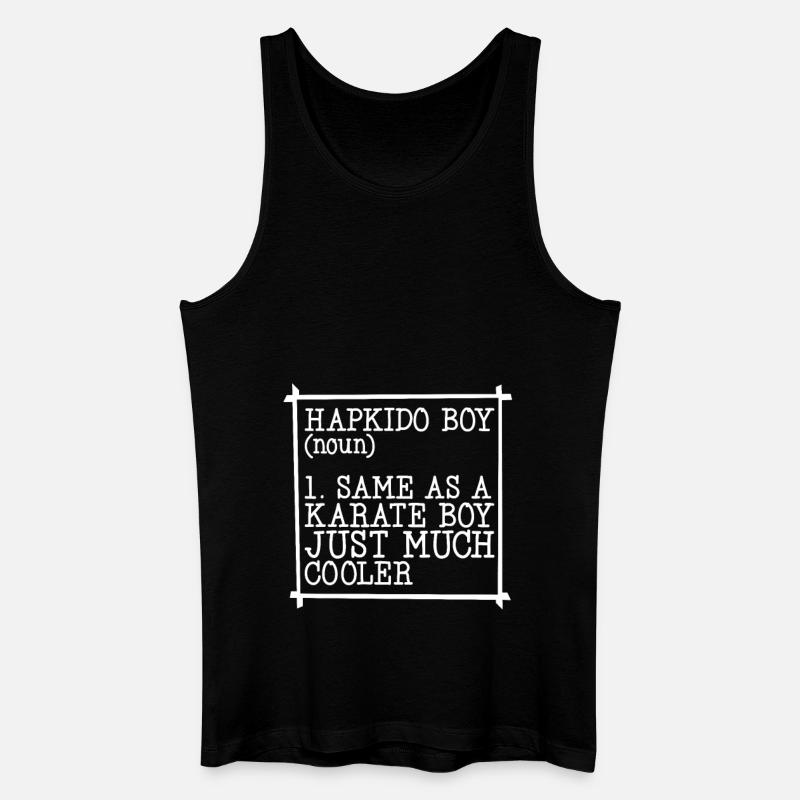 Hapkido boy - Männer Bio Tank Top - Schwarz