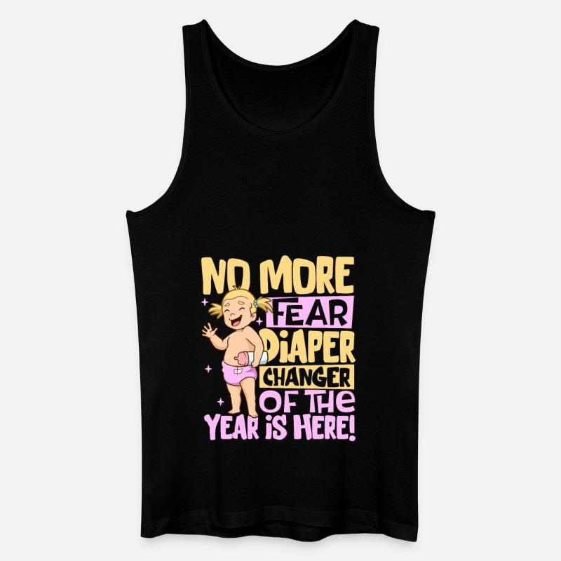 Don't Worry - Diaper Changes - Men’s Organic Tank Top - black