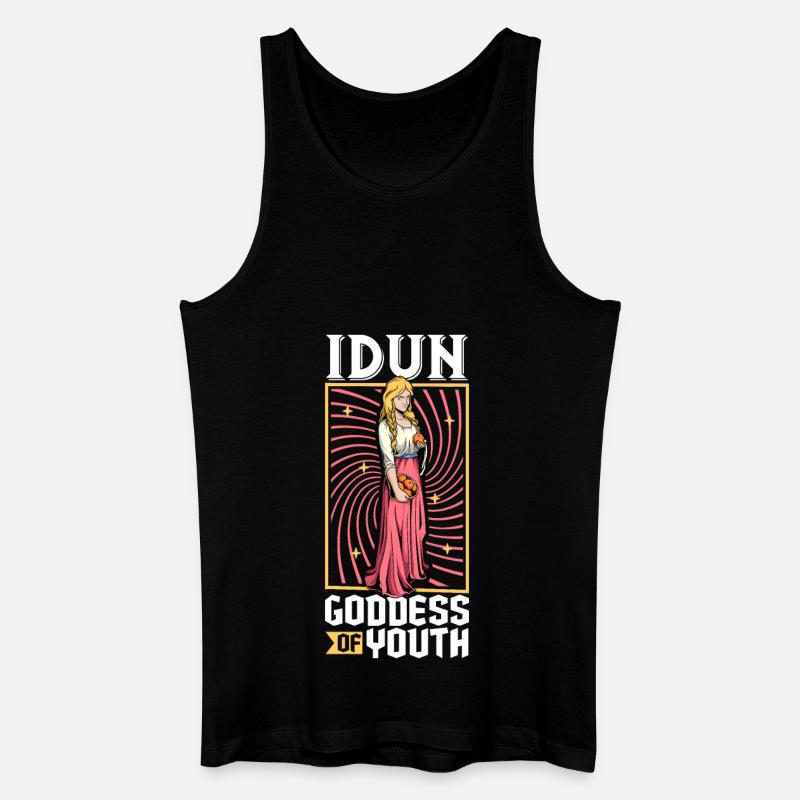 Wikinger Göttin Idun - Männer Bio Tank Top - Schwarz