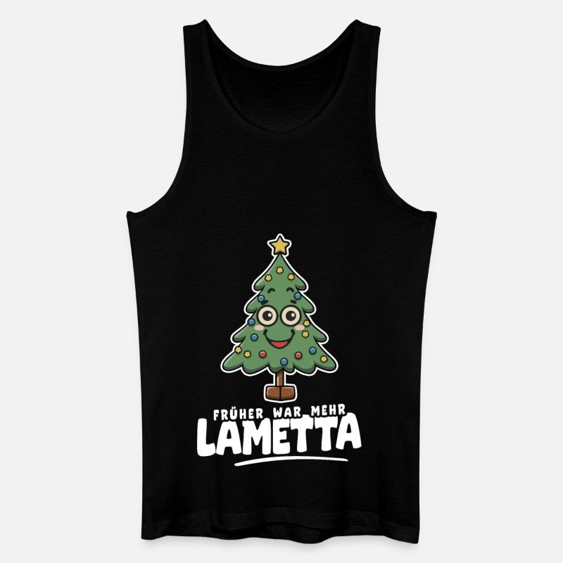 Früher war mehr Lametta - Männer Bio Tank Top - Schwarz