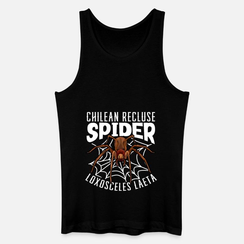 Araignée d’angle chilienne - Débardeur bio Homme - noir