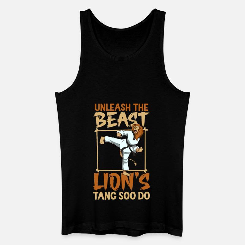Löwe - Tang Soo Do - Männer Bio Tank Top - Schwarz