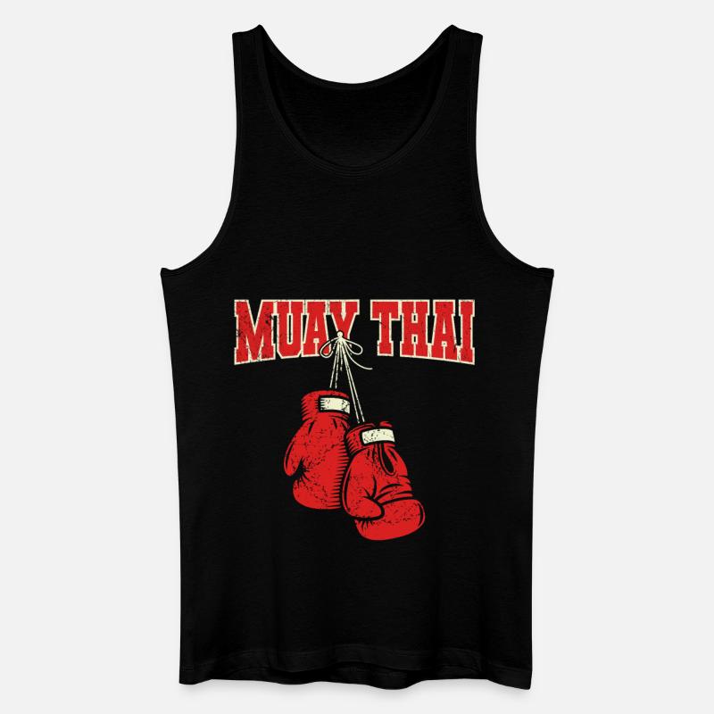 Muay Thai - Männer Bio Tank Top - Schwarz