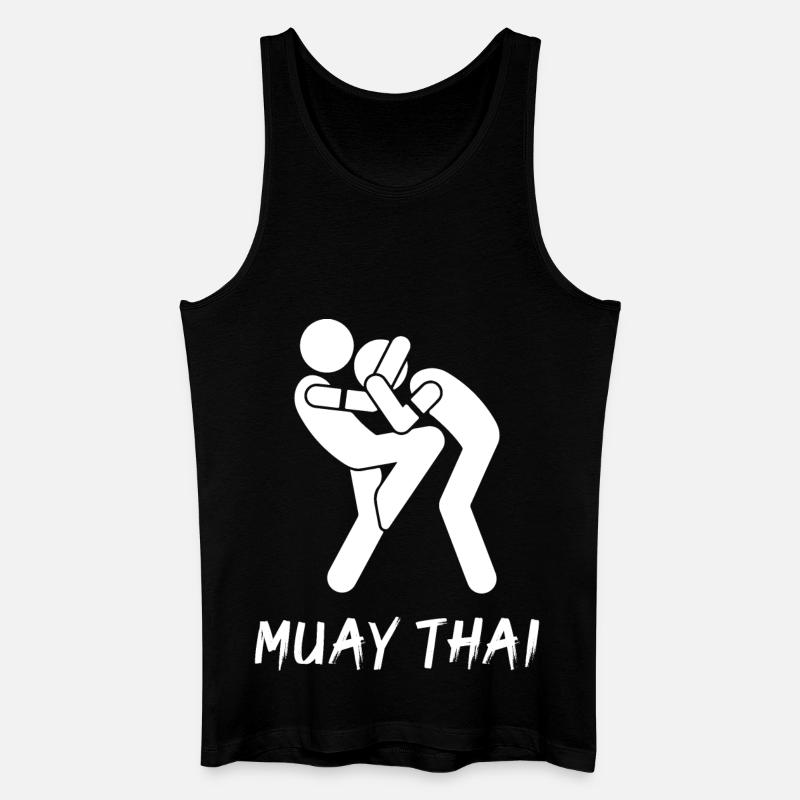 Muay Thai - Männer Bio Tank Top - Schwarz
