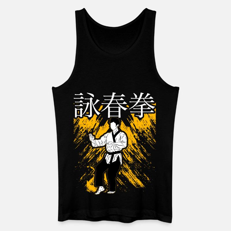 Wing Chun - Männer Bio Tank Top - Schwarz
