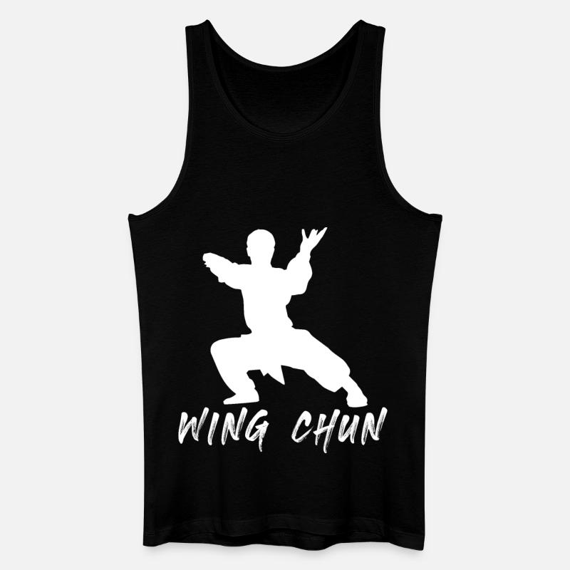 Wing Chun - Männer Bio Tank Top - Schwarz